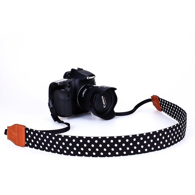 Eorefo Camera Strap Vintage Universal Shoulder Neck Belt Strap for All DSLR Camera Nikon Canon Sony Olympus Samsung Pentax Fujifilm,Black. - Image 4